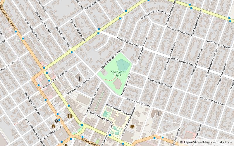 St. Johns Park location map