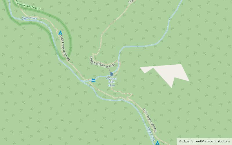 wyeast falls mark o hatfield wilderness location map