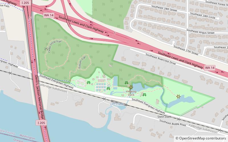 Columbia Springs location map