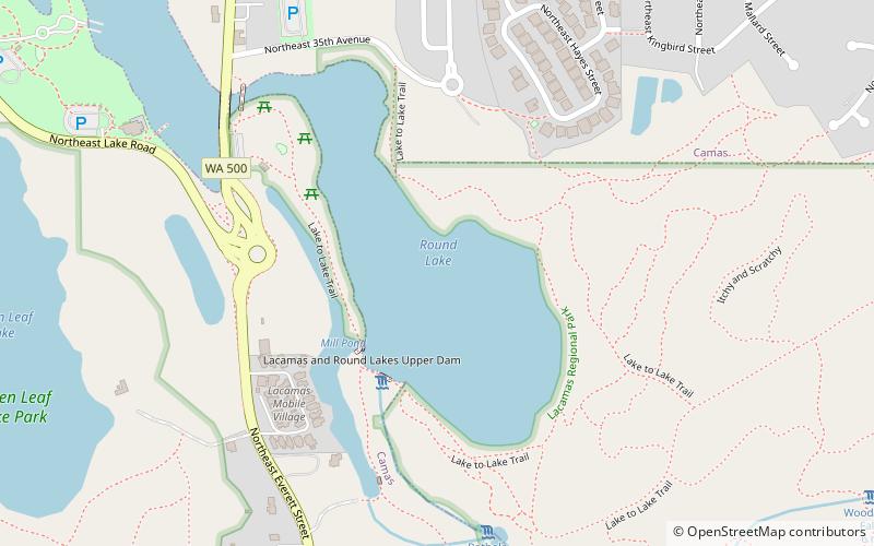 Round Lake location map