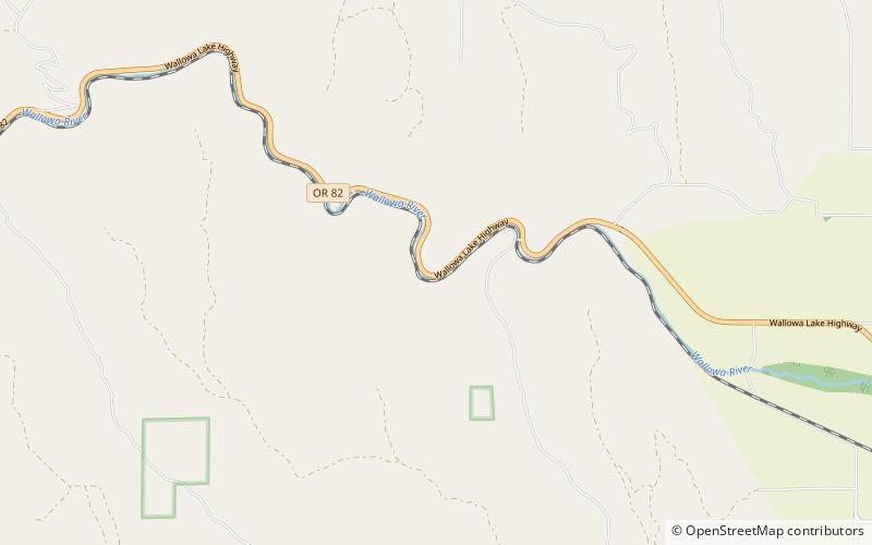 Wallowa River Rest Area location map