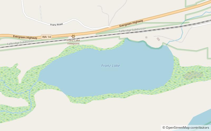 Franz Lake National Wildlife Refuge location map
