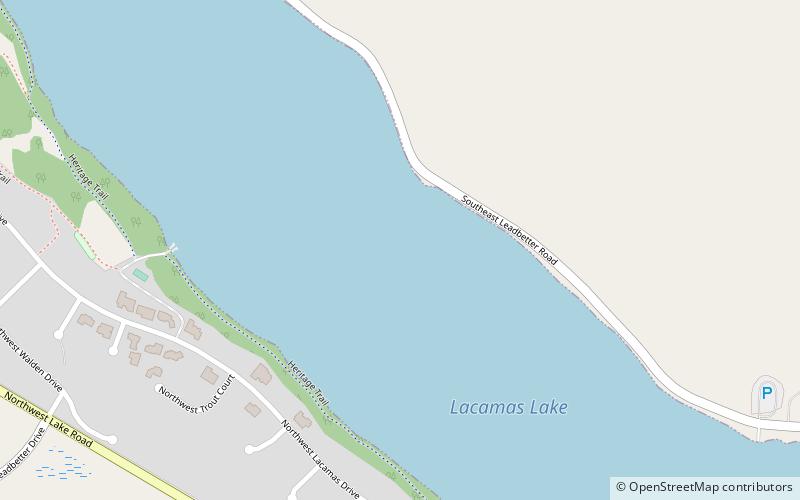 Lacamas Lake location map