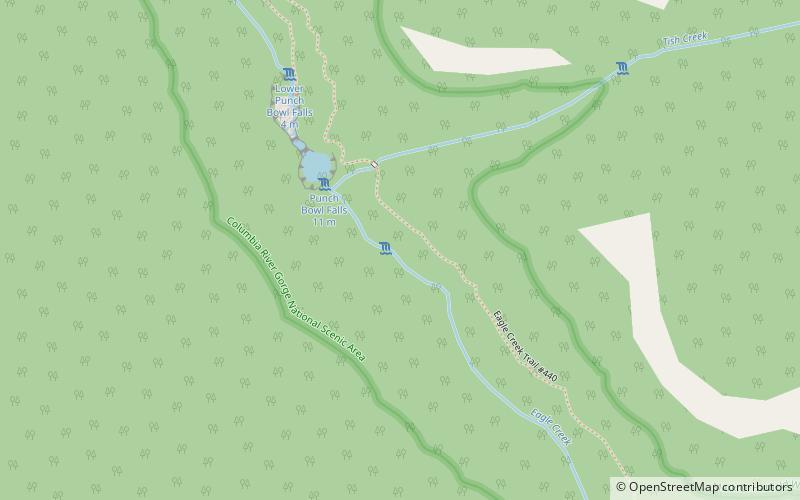 Punch Bowl Falls location map