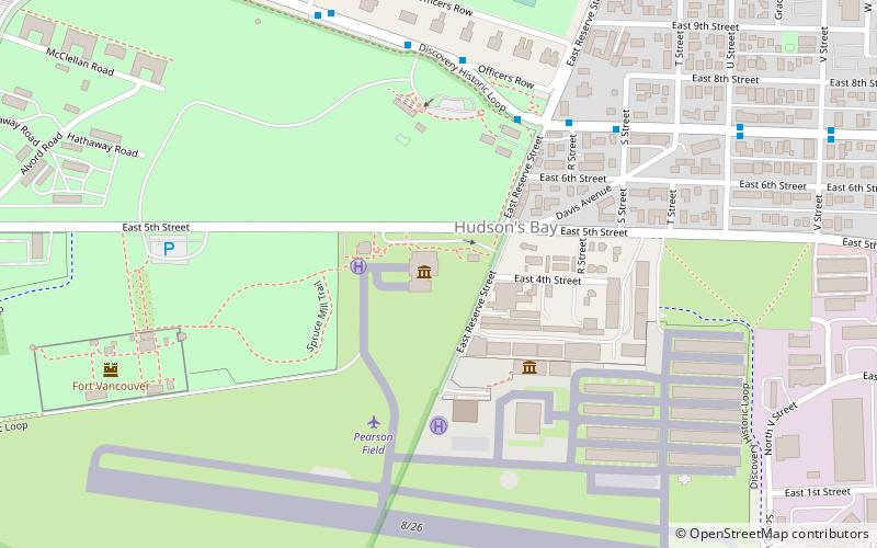 Pearson Air Museum location map