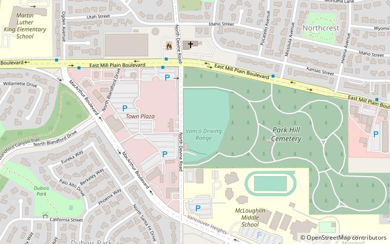 Vanco Golf Range location map