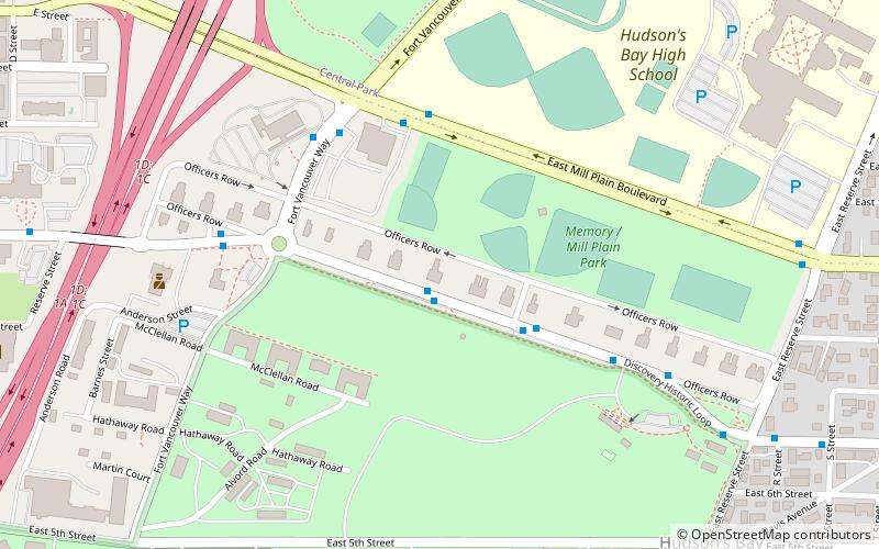 Officers Row location map