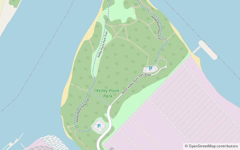 Kelley Point Park location map