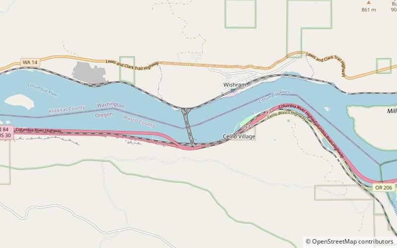 Celilo Falls location map