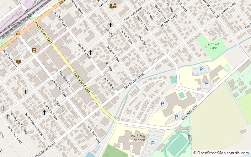 B Street District location map