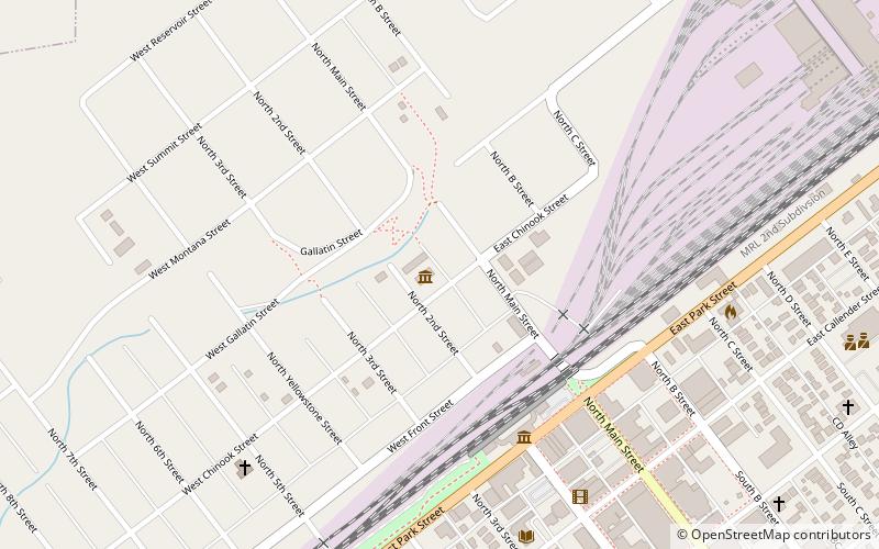 Yellowstone Gateway Museum location map