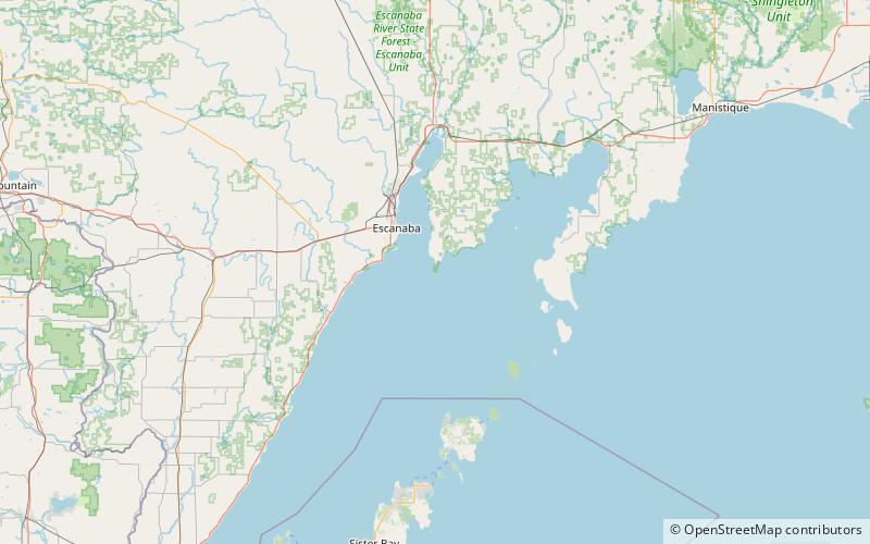 Peninsula Point Light location map