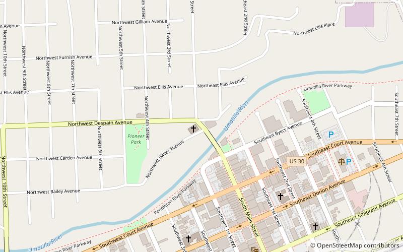 Pendleton Center for the Arts location map