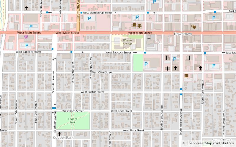 Bon Ton Historic District location map