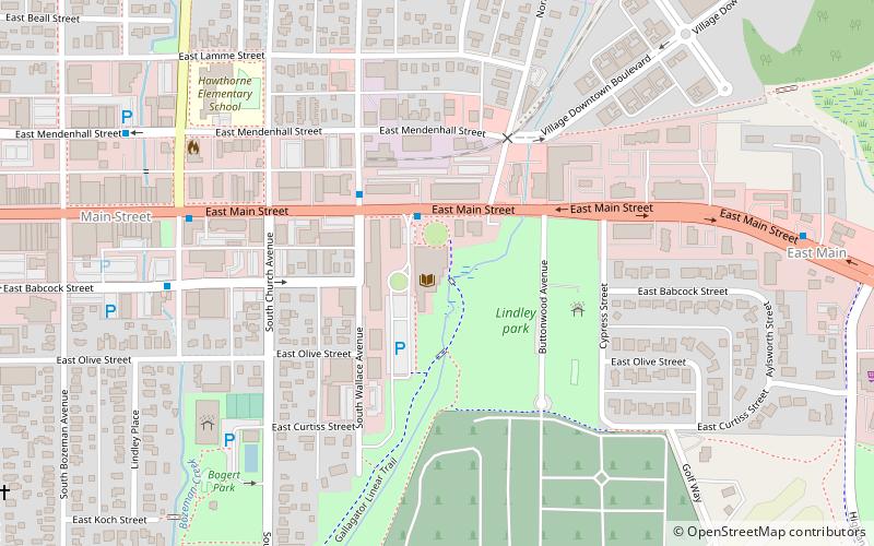 Bozeman Public Library location map