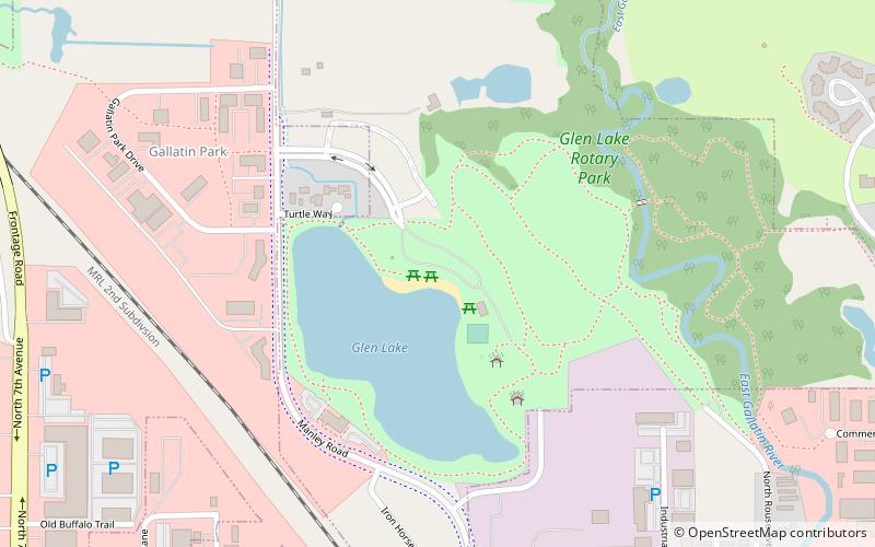 East Gallatin Recreation Area location map