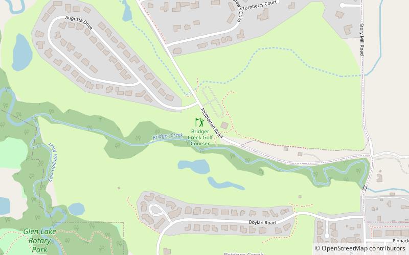Bridger Creek Golf Course and Academy location map
