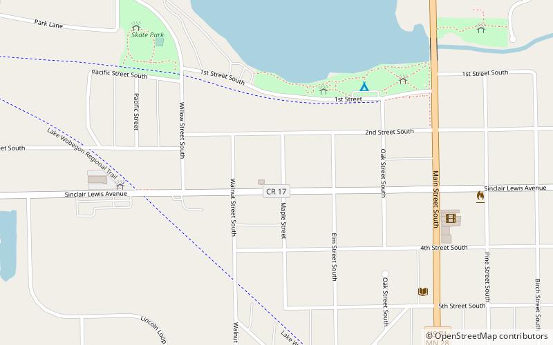 Sinclair Lewis Boyhood Home location map