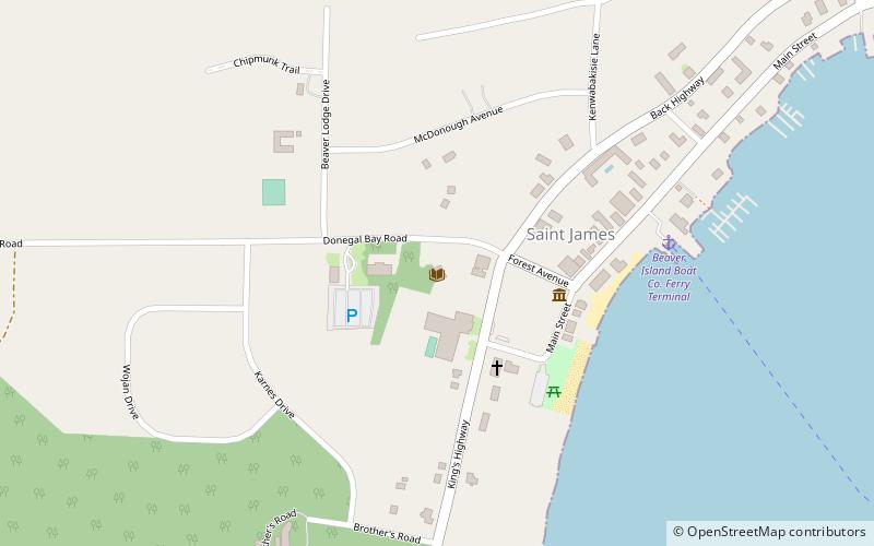 Beaver Island District Library location map