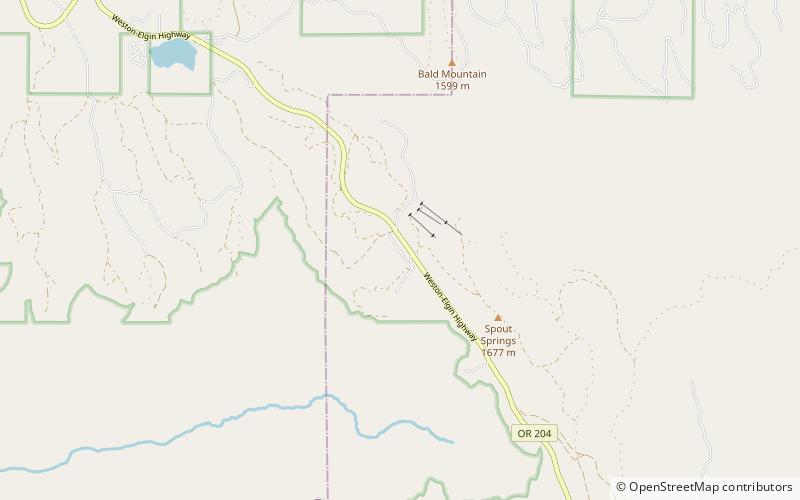 Spout Springs Ski Area location map