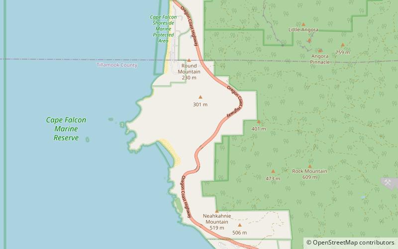 Oswald West State Park location map