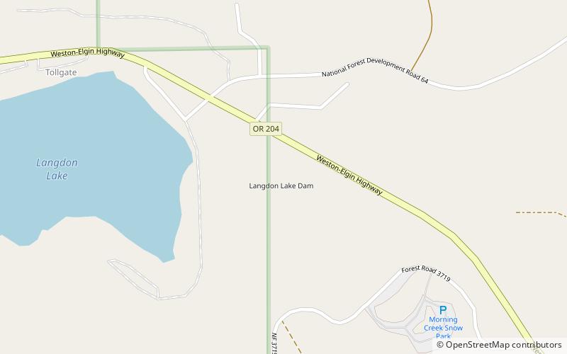 Langdon Lake location map