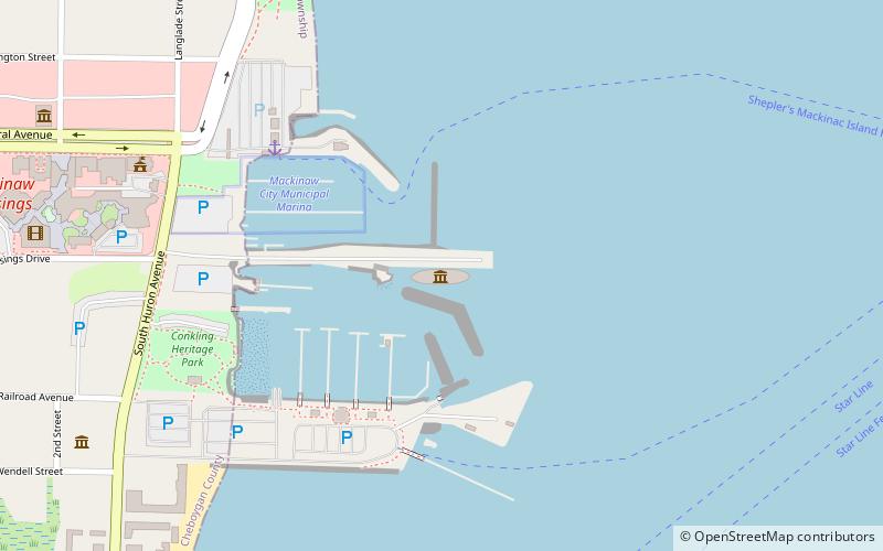 USCGC Mackinaw location map
