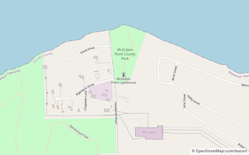 Phare de McGulpin Point location map