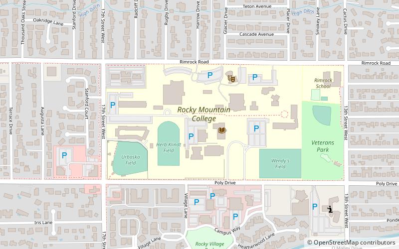 Rocky Mountain College location map