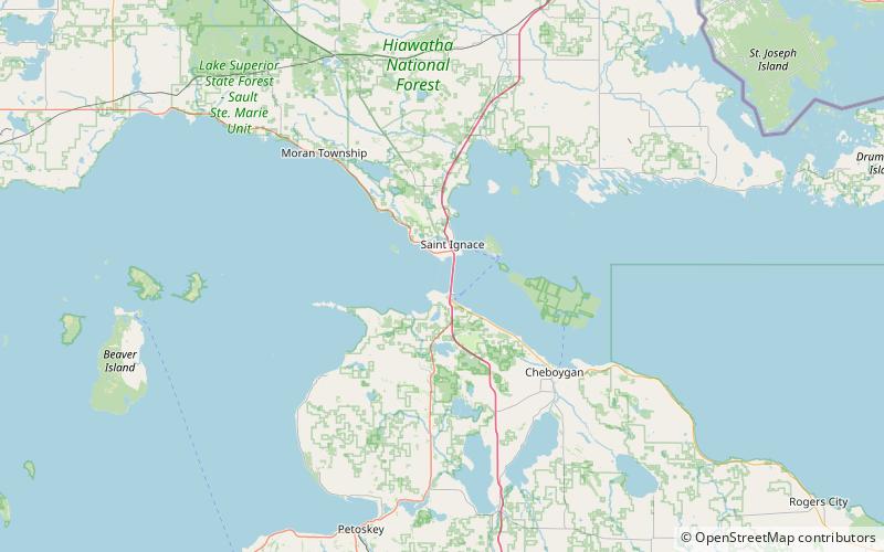 Lac Michigan-Huron location map