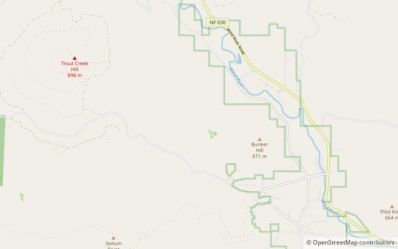 Wind River Experimental Forest location map