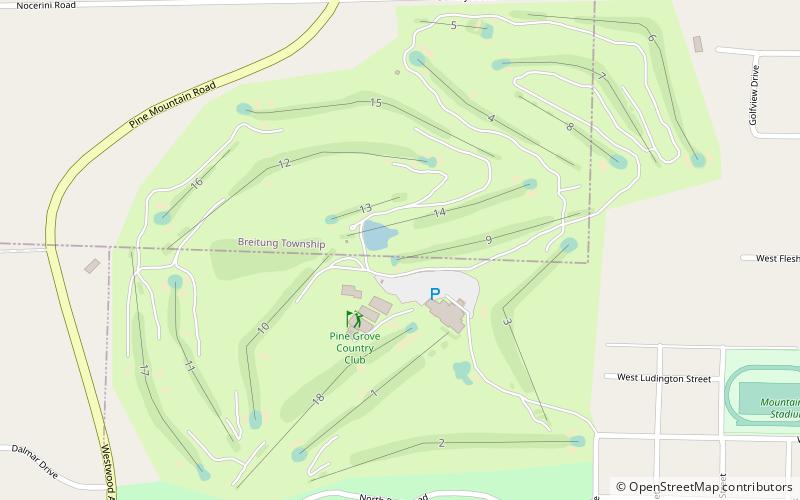 Pine Grove Country Club location map