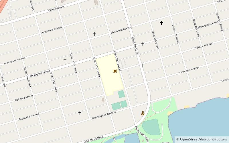 Gladstone School & Public Library location map