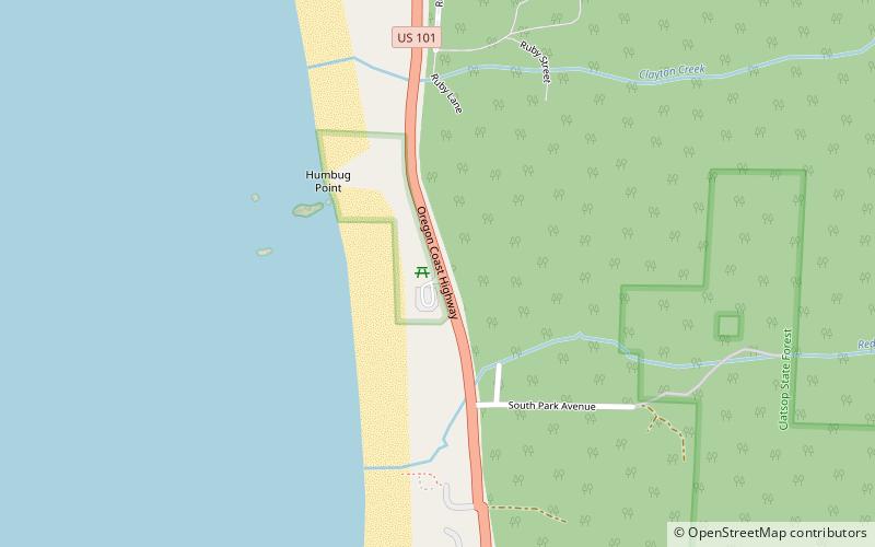 Arcadia Beach location map