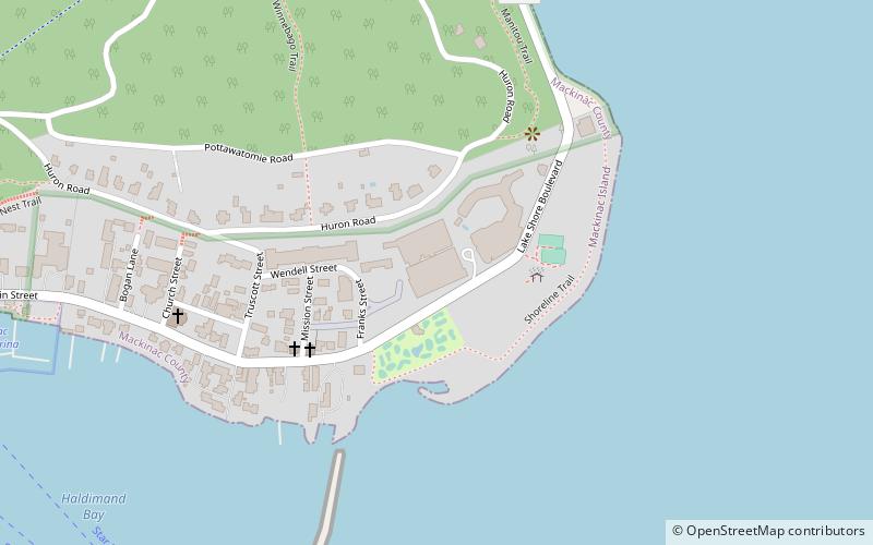 mission point wyspa mackinac location map
