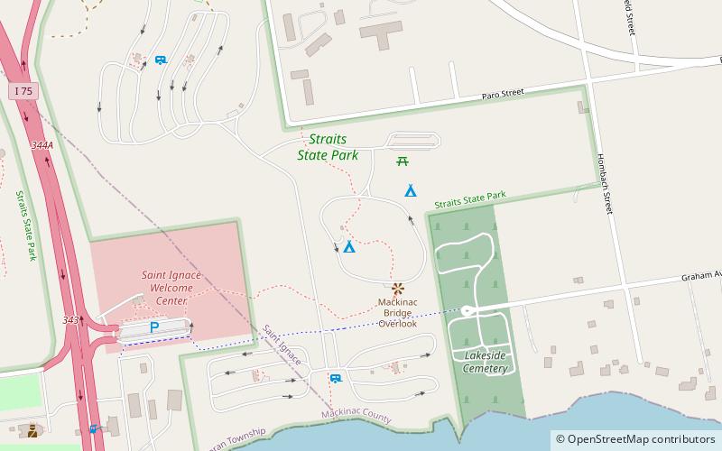 Father Marquette National Memorial location map