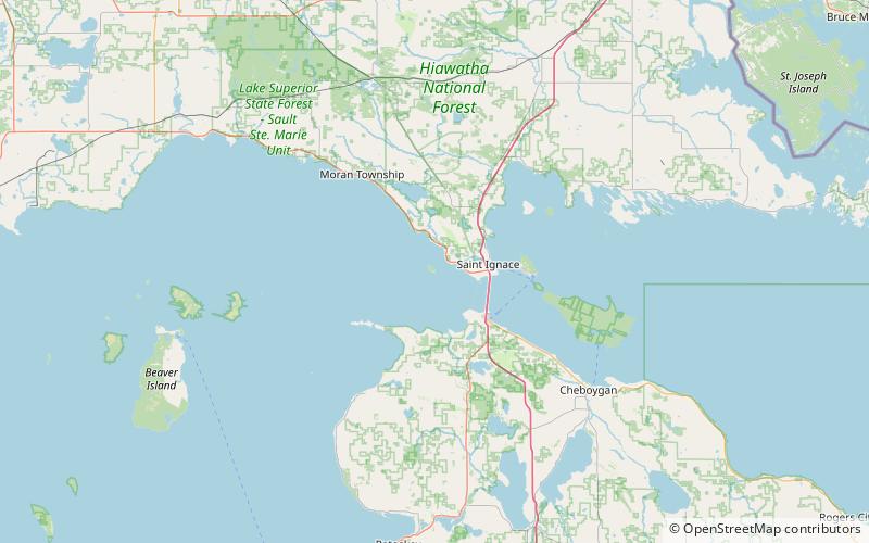 st helena island light location map
