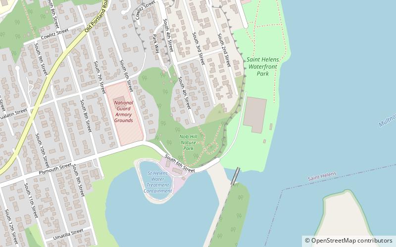 nob hill nature park st helens location map