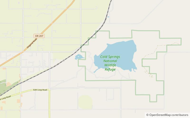 Cold Springs Dam location map