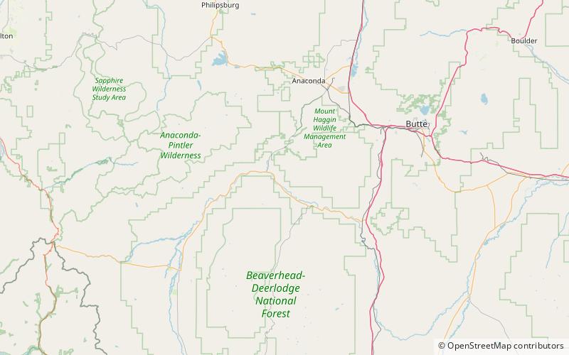 Dickie Hills location map