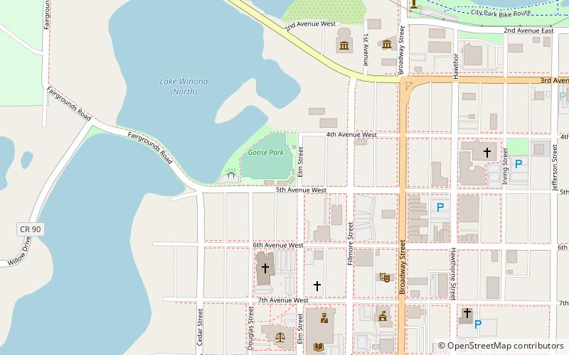 Knute Nelson Memorial Park location map