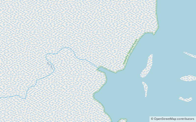 moss lake grand island national recreation area location map
