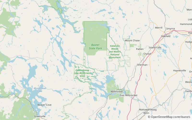 Katahdin Falls location map