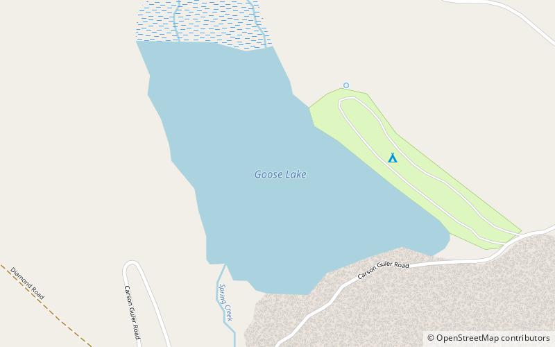 goose lake gifford pinchot national forest location map