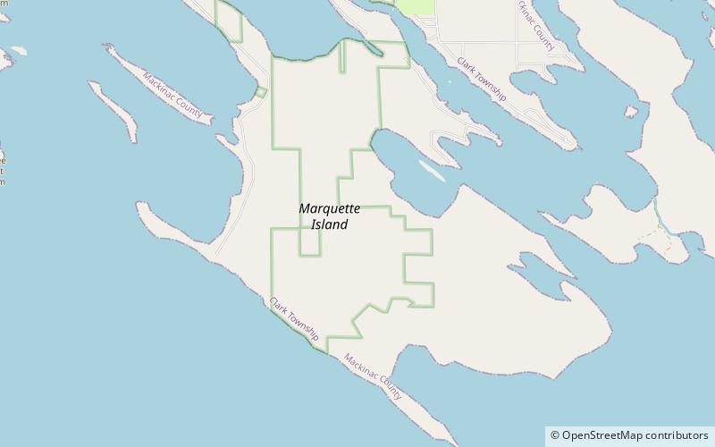 Marquette Island location map