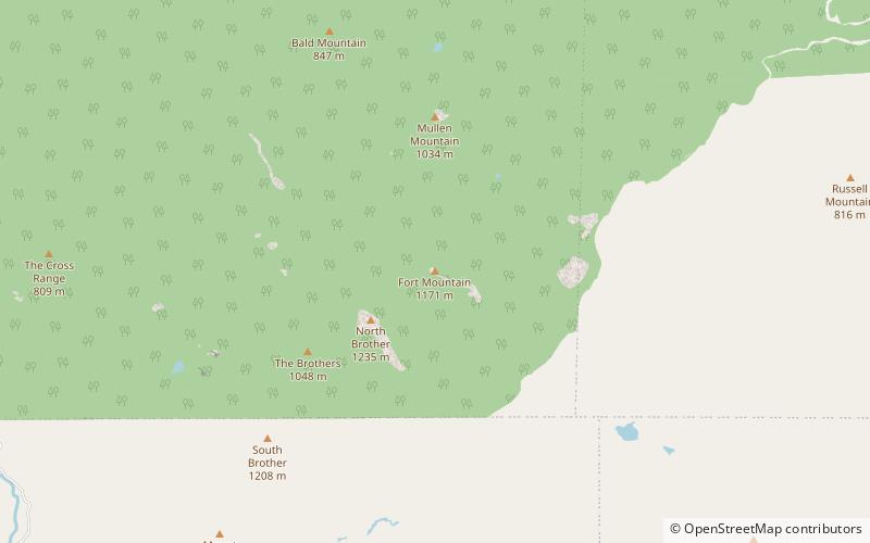 fort mountain parc detat baxter location map