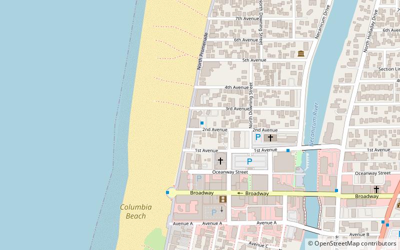 Seaside Aquarium location map
