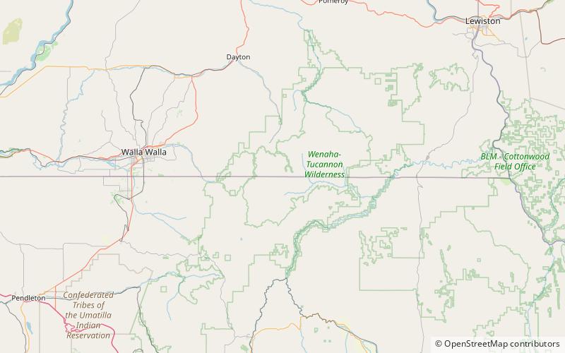 Wenaha National Forest location map