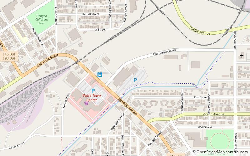 Butte Civic Center location map