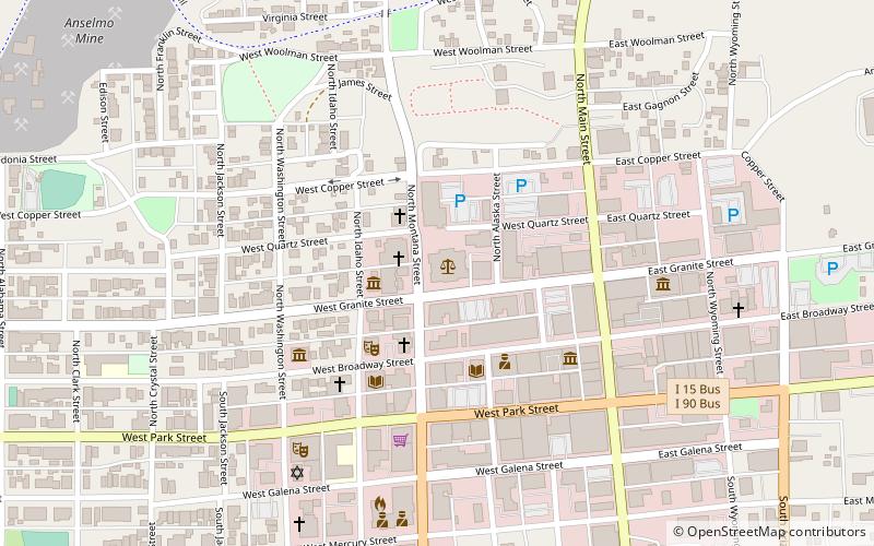 Butte-Silver Bow Courthouse Centennial location map